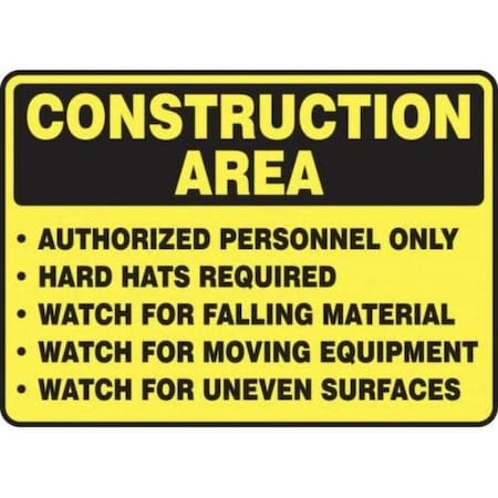 Accuform OSHA CONSTRUCTI ON AREA SAFETY SIGN MCRT505VS MCRT505VS